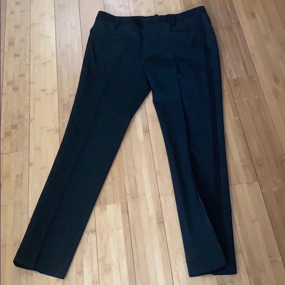Zara Woman Black Stripe Pants